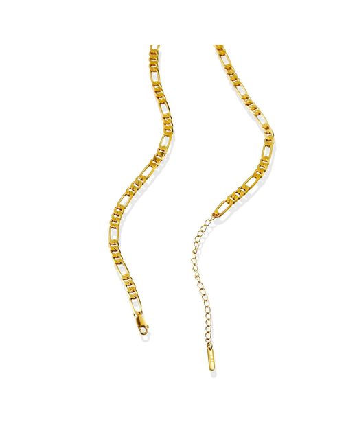 Lait & Lune Metallic Mesa Figaro Chain Necklace