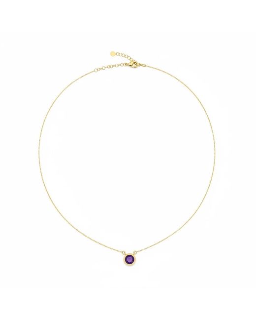 By Virgo Metallic Amethysta Necklace