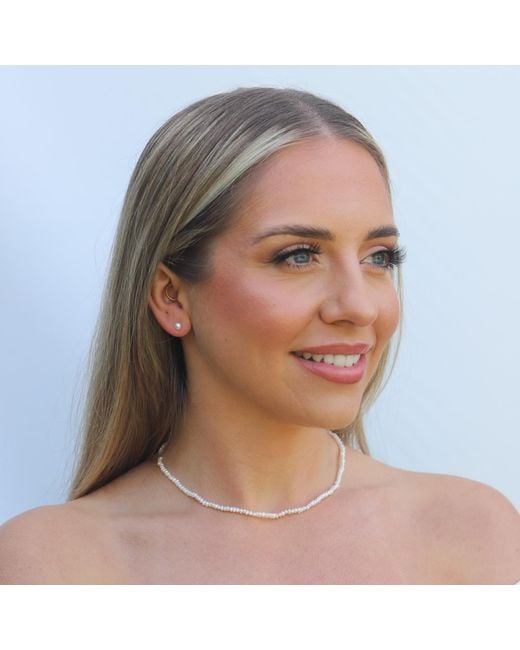 Kiri & Belle Metallic Lia Mini Freshwater Pearl Sterling Necklace
