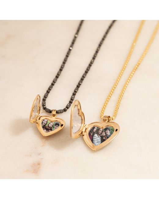 Maya Brenner Metallic Heart Locket Charm