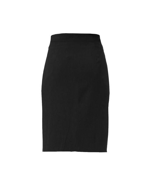 Smart and Joy Black Basic Straight Jersey Skirt