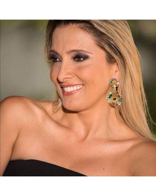 Lavish by Tricia Milaneze Metallic Snowdrop Handmade Earrings