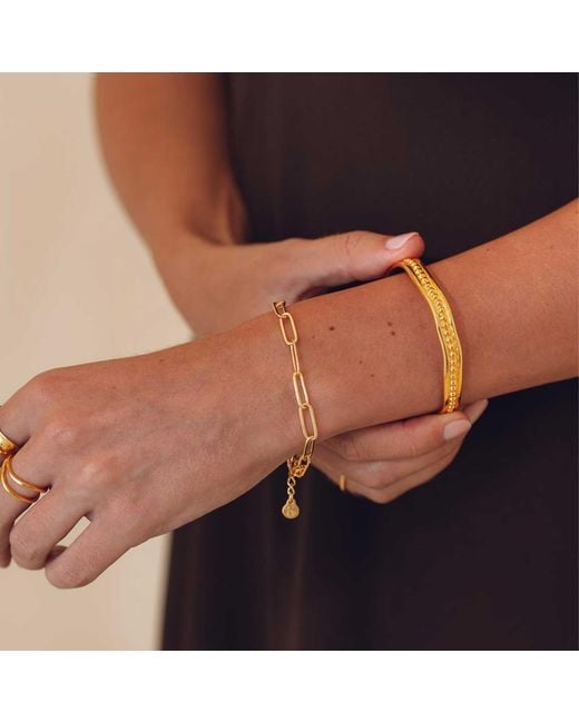 Formation Co. Jewellery Metallic Alice Paperclip Bracelet