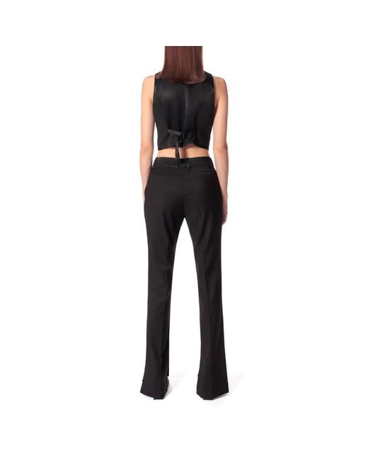 AGGI by HALEWSKI Black Uma Fashion Short Suit Vest