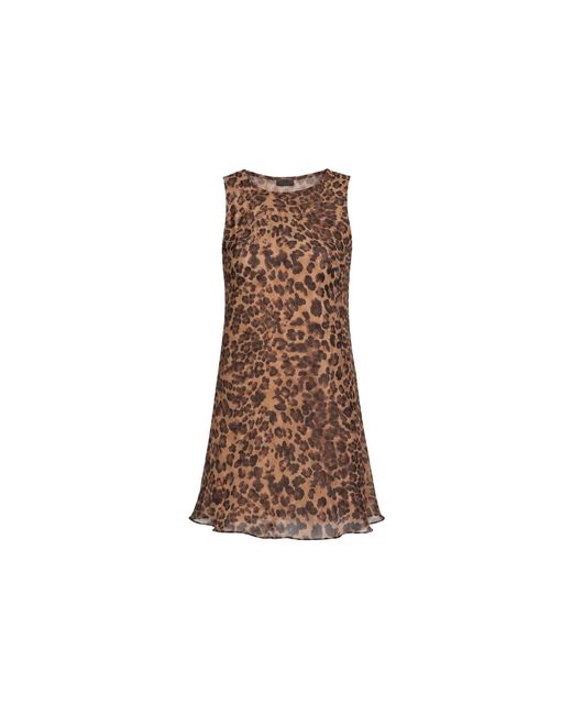 Alia Studio Brown The Amara Leopard Mesh Tank Top