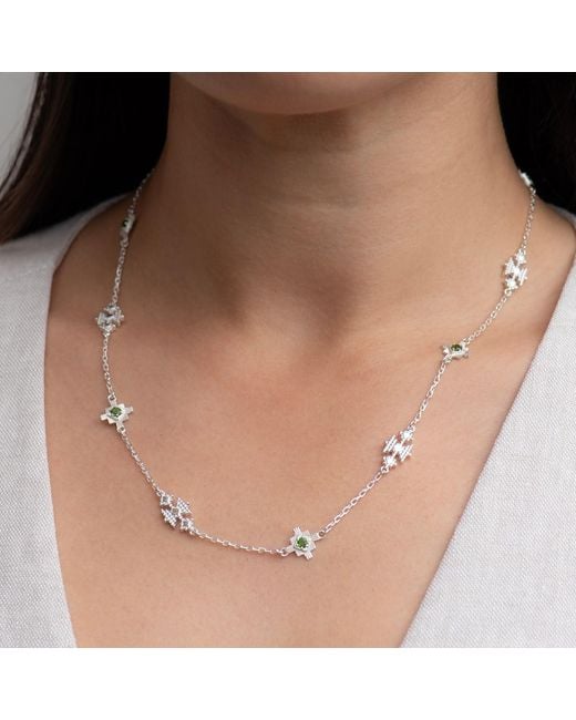 Zoe & Morgan Metallic Ayllu Necklace Chrome Diopside