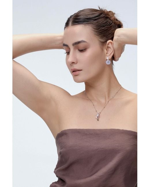 Freqnc Atelier Pink Ouroboros Earrings
