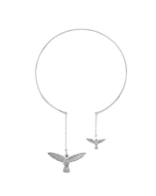 Sophie Simone Designs Metallic Choker Two Hummingbirds