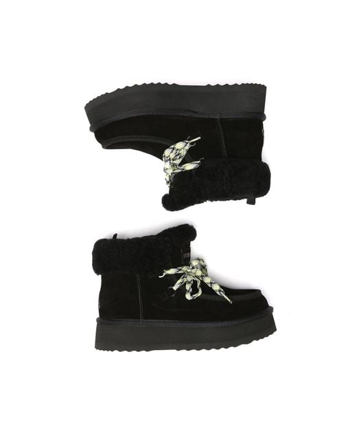 EverAu Australia Black Lapwing Ankle Platform Boots