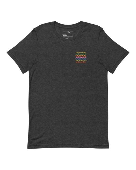 Anchor and Crew Black Heather Out Of Office Passenger Organic Cotton T-Shirt for men