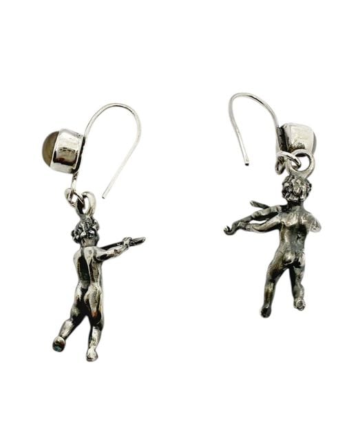 Tg-Jewellery by Tamara Gervasio Black Violin & Flute Cherub Earrings