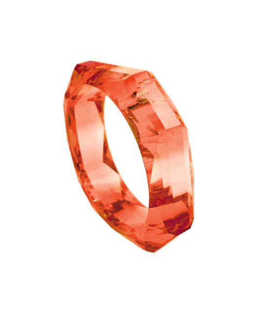 Michael Nash Jewelry Orange Susanna Faceted Acrylic Bangle
