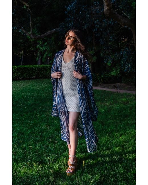Jennafer Grace Blue Etosha Azul Kimono