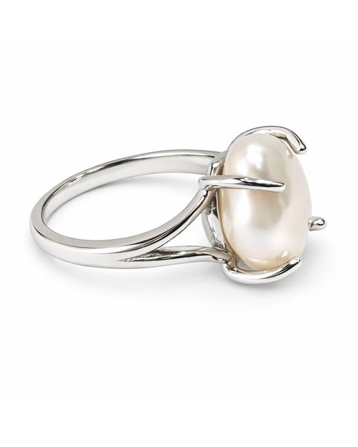 Pearl Code White Keshi Pearl Ring – Statement Ring