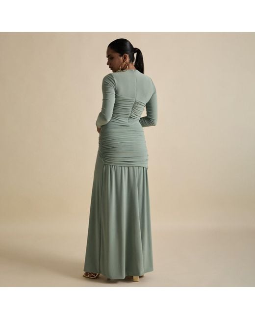Celestine & Mae Green Jade Maxi Dress