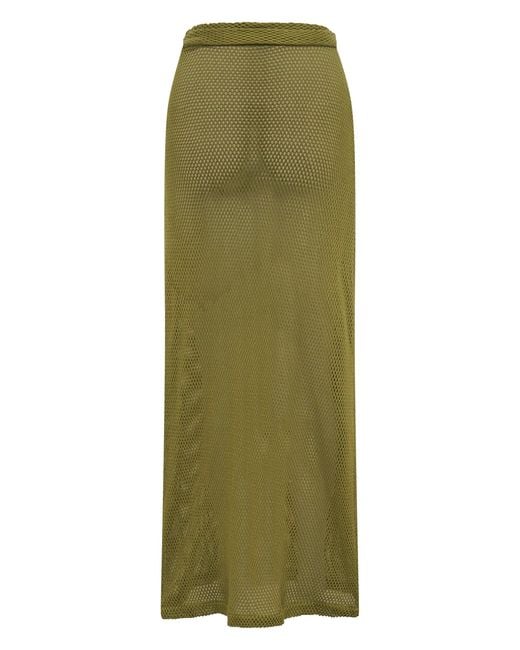 ARMS OF EVE Green Verona Wrap Skirt