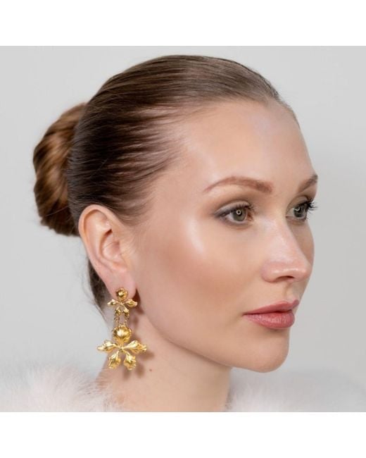 Stephanie Browne Australia Metallic Miss Orchid Rd Earrings