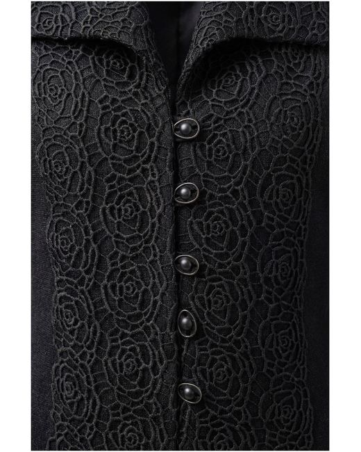 Luna Fashion House Black Tailored Lace Blazer, Jody