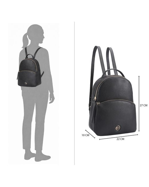 Paul Costelloe Black Laval Leather Backpack