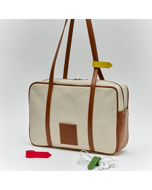 MARHEN.J Pink Voyage Square Canvas Camel