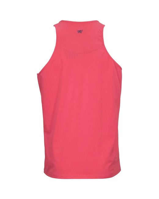 Lords of Harlech Pink Tedford Embossed Floral Tank for men