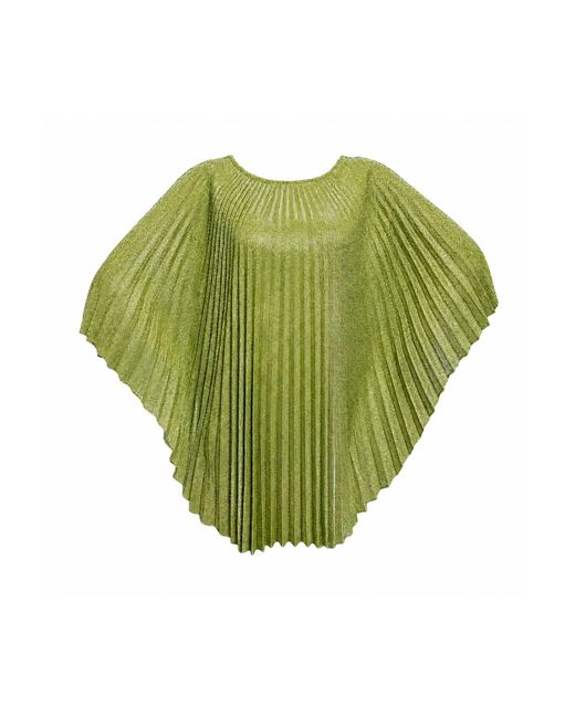 Julia Clancey Green Madam Peridot Sparkles Pleated Dress