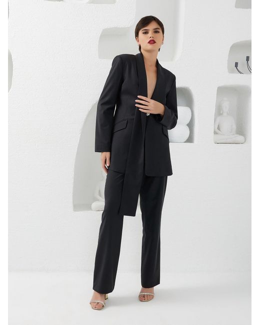 Lumina Eligma Black Shawl Suit Blazer