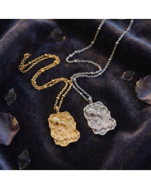 Luna Charles Metallic Solara Zodiac Necklace