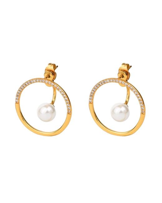 Zynnia Collective Metallic Circle Ear Jacket Studs