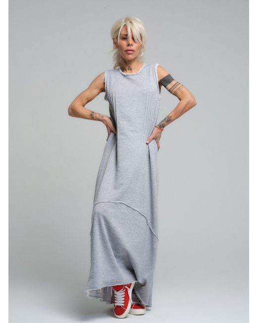 Clothes by Locker Room Gray Relaxed-Fit Maxi Dress