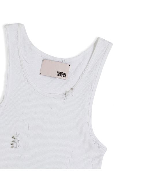 Come on White Hell Tank Top