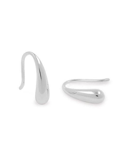 Cote Cache White Teardrop Earrings