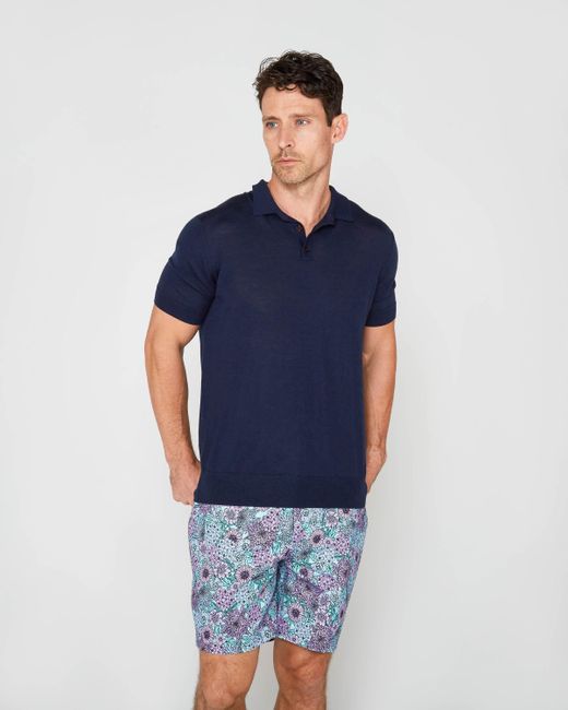 Lords of Harlech Blue John Garden Party Shorts for men