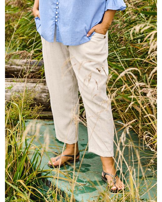Zoe White Neutrals Lia Pants