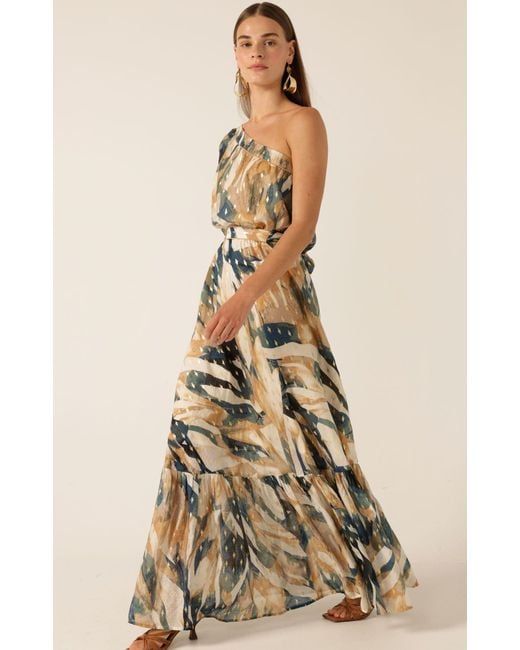 SACHA DRAKE Metallic Oliviera Maxi Dress