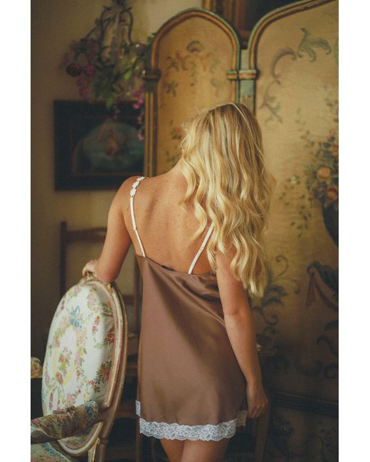Wild Lovers Brown Solene Slip Dress