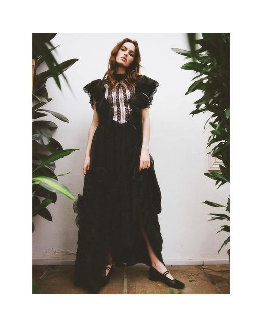 Lisa The Label Black Le Jardin Water Lilly Dress