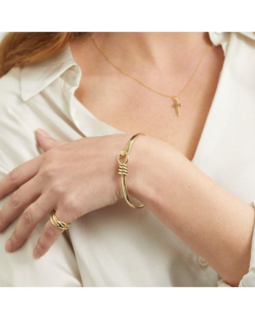 Auree Jewellery Metallic Bayswater Vermeil Rope Bangle