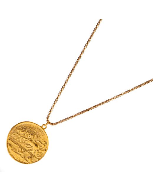 Ebru Jewelry Metallic Alexander's Victory Medallion Necklace