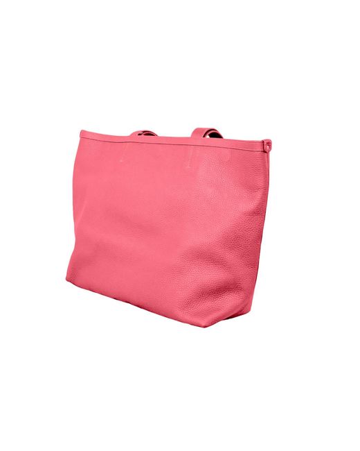 godi. Pink The Eva Handmade Leather Tote Bag