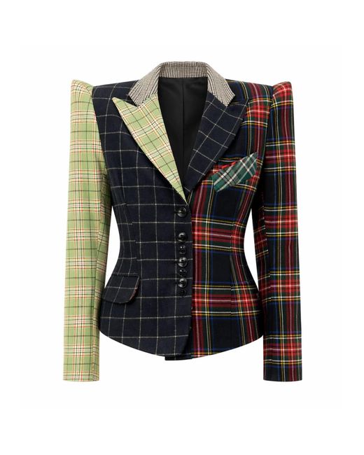 Castaneda Blue Tailored Jacket Cinched Fit