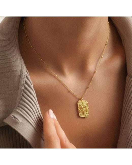 Luna Charles Metallic Solara Zodiac Necklace
