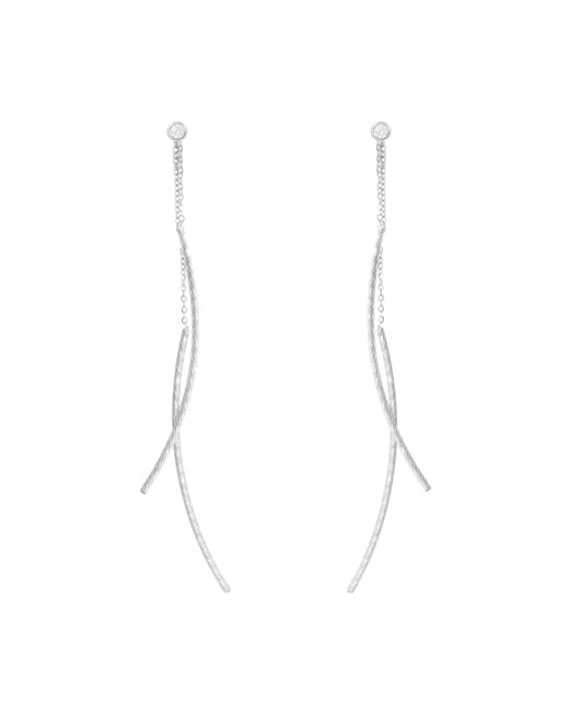 KAMARIA Metallic Diamond Cut Flutter Earrings