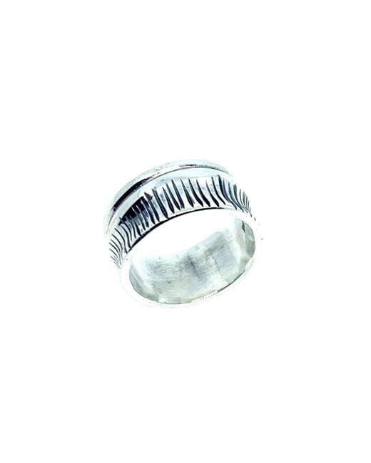 Tg-Jewellery by Tamara Gervasio Blue Barrel Ring – Unique Handcrafted Sterling Statement Ring