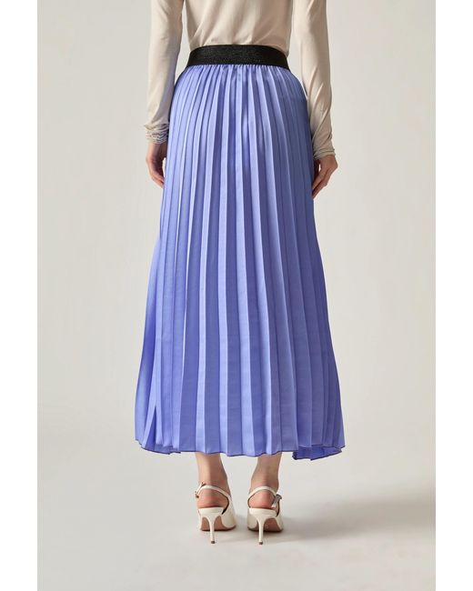 James Lakeland Purple Lilac Pleated Maxi Skirt