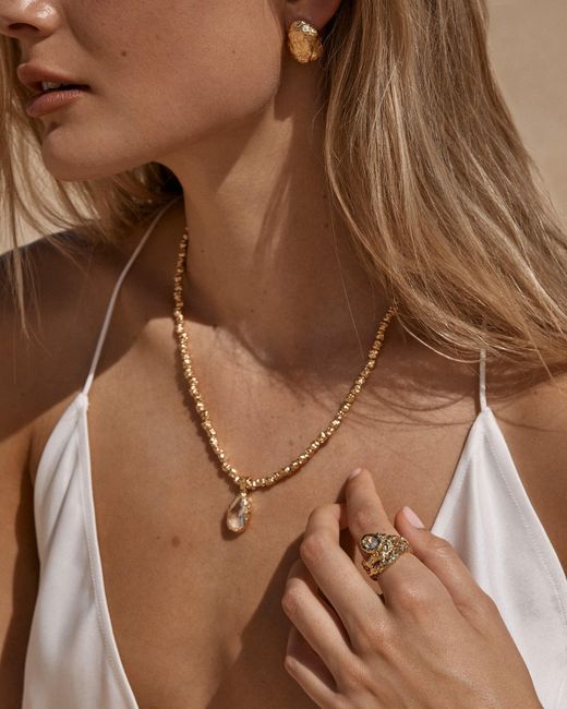 Amber Sceats Metallic Sofian Necklace