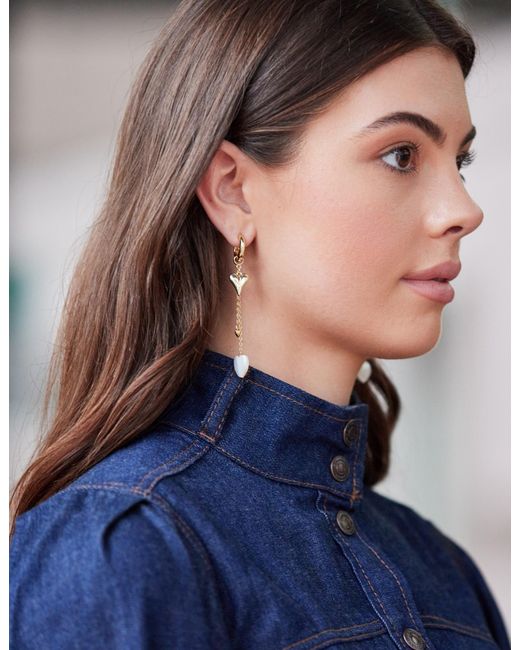 Adriana Pappas Designs Metallic Drops Of Love Earrings