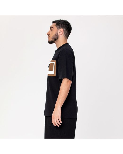 Smart and Joy Black Pocket Window T-Shirt for men