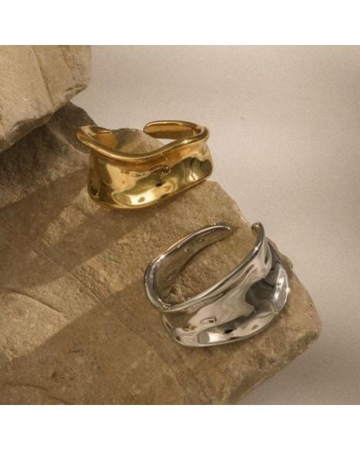 Lait & Lune Metallic Agave Ring