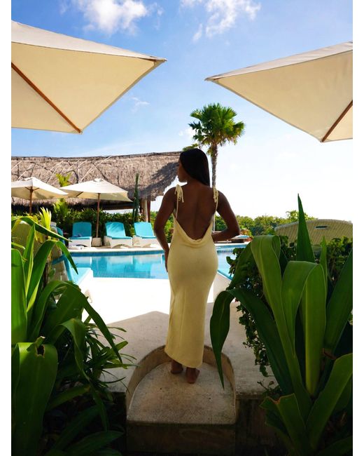 Shooni Yellow Ayla Dress